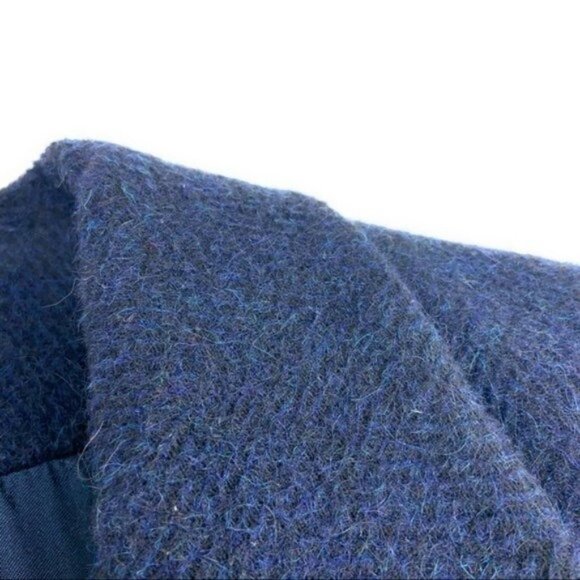 Bella Bicchí by Sal Alpaca & Mohair Blue Pea Coat - Picture 3 of 8